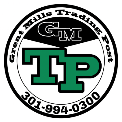 Great Mills Trading Post logo with black and green